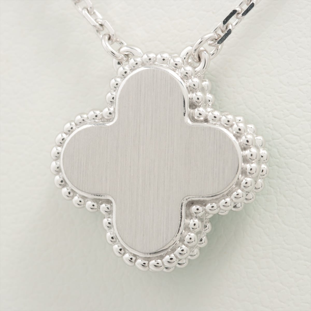 Van Cleef & Arpels Vintage Alhambra Sable diamond Necklace 750(WG) 7.0g