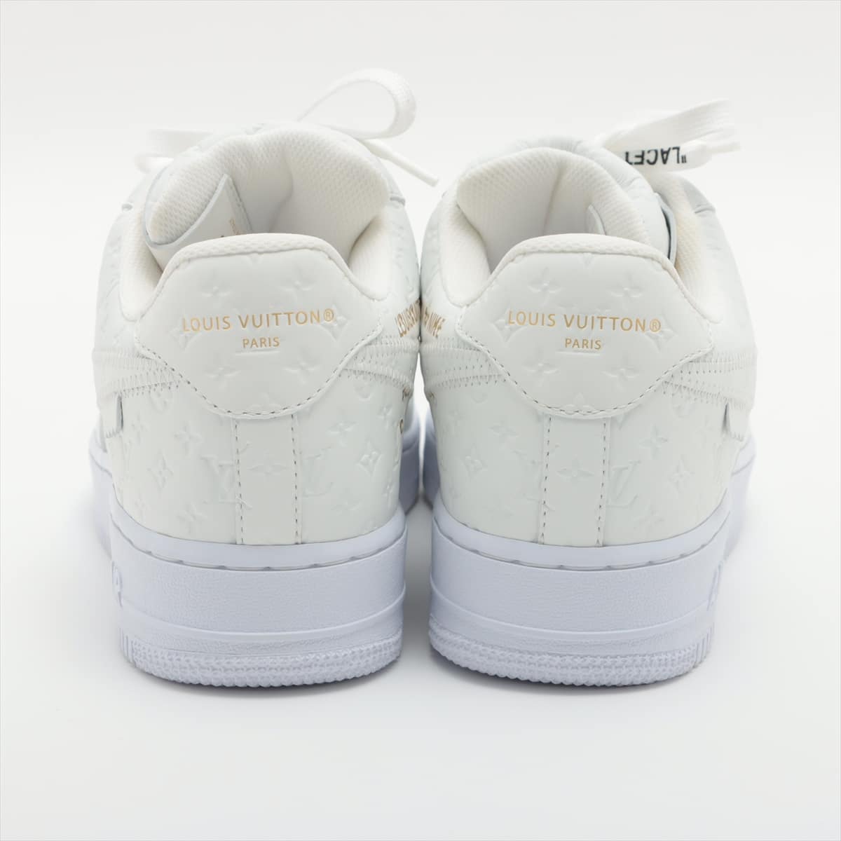 Louis Vuitton x Nike NIKE AIR FORCE 1 22 years Leather Sneakers 8 Men's White LD0292 Is there a replacement string