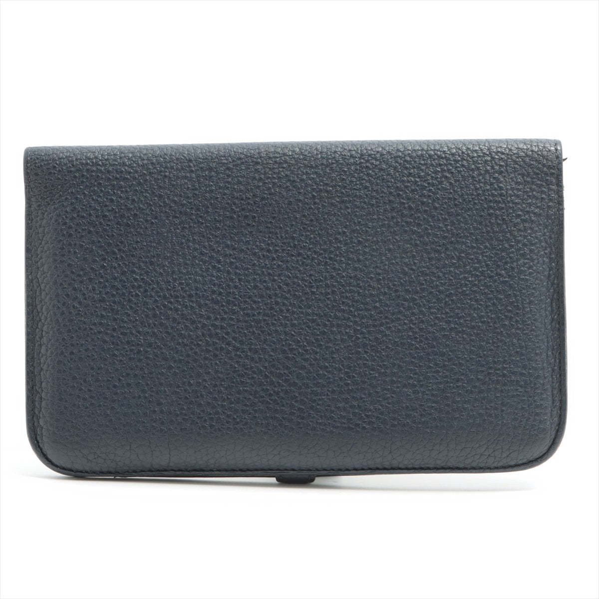 Hermès Dogon Duo Taurillon Clemence Long Wallet Blue nuit Silver Metal Fittings X: 2016 GM
