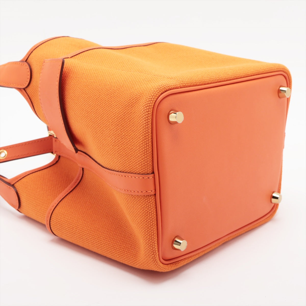 Hermès Picotan Lock Cargo PM Toile Goelan x Swift Orange Gold Metal fittings U: 2022