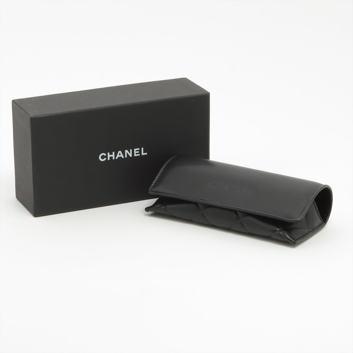 Chanel 3417 Glasses GP x plastic Black Scratched Wears Losing luster Discoloration distortions