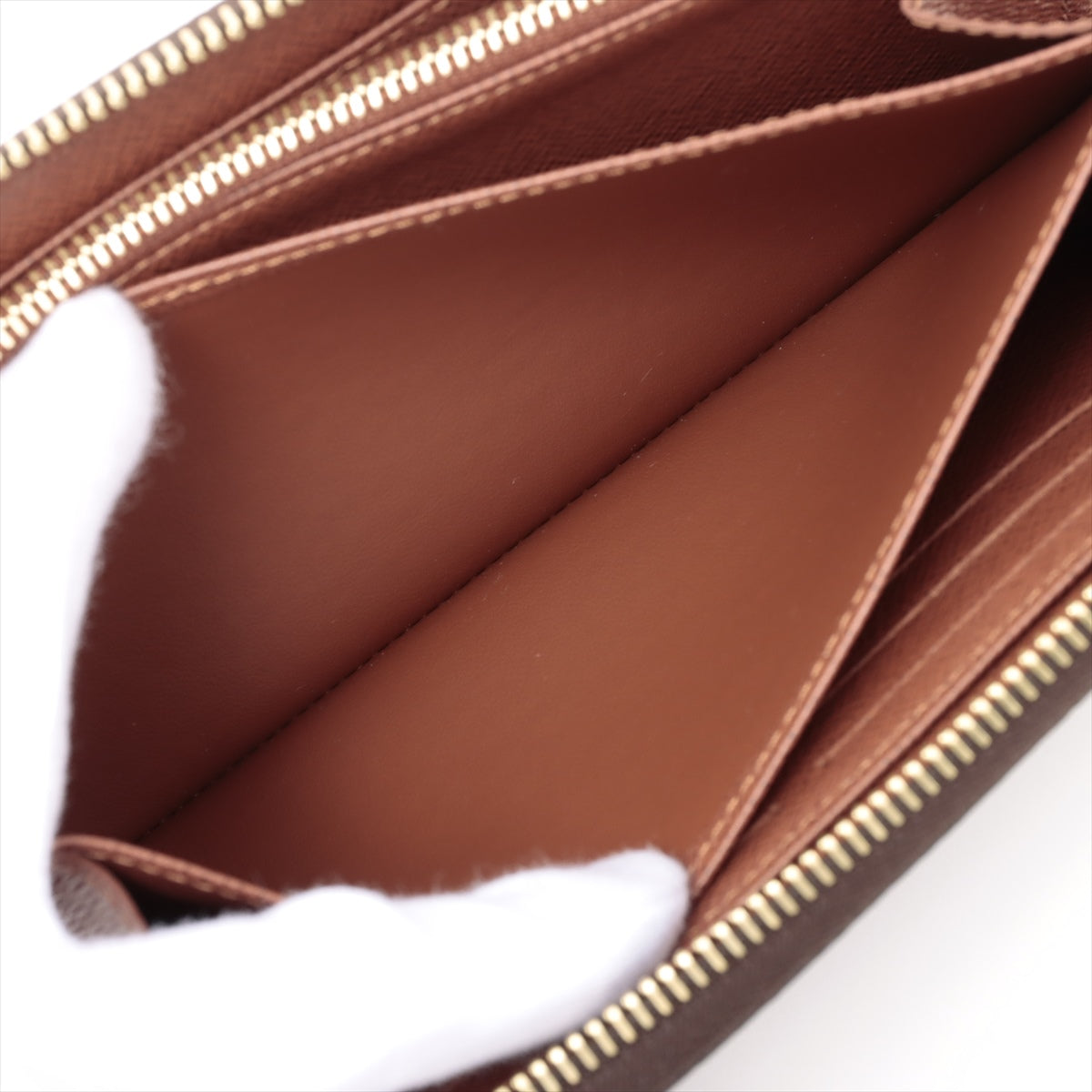Louis Vuitton Monogram Zippy Wallet M42616 Brown Zip Round Wallet