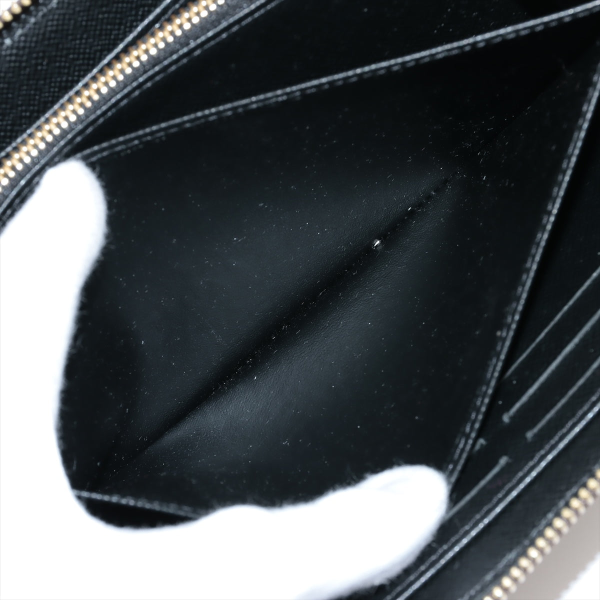 Louis Vuitton Giant Monogram Reverse Zippy Wallet M69353 Black × Brown Zip Round Wallet