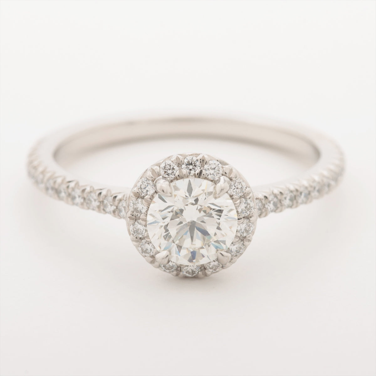 Tiffany Soleste diamond rings Pt950 2.9g D0.47 I VS1 3EX NONE