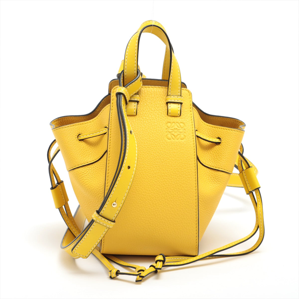 Loewe Hammock Drawstring Mini Leather 2way shoulder bag Yellow