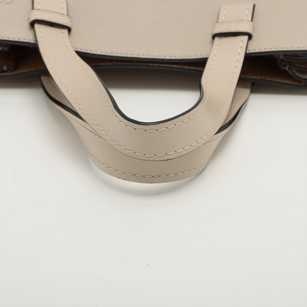 Loewe Gate top handle Leather 2 way tote bag Beige