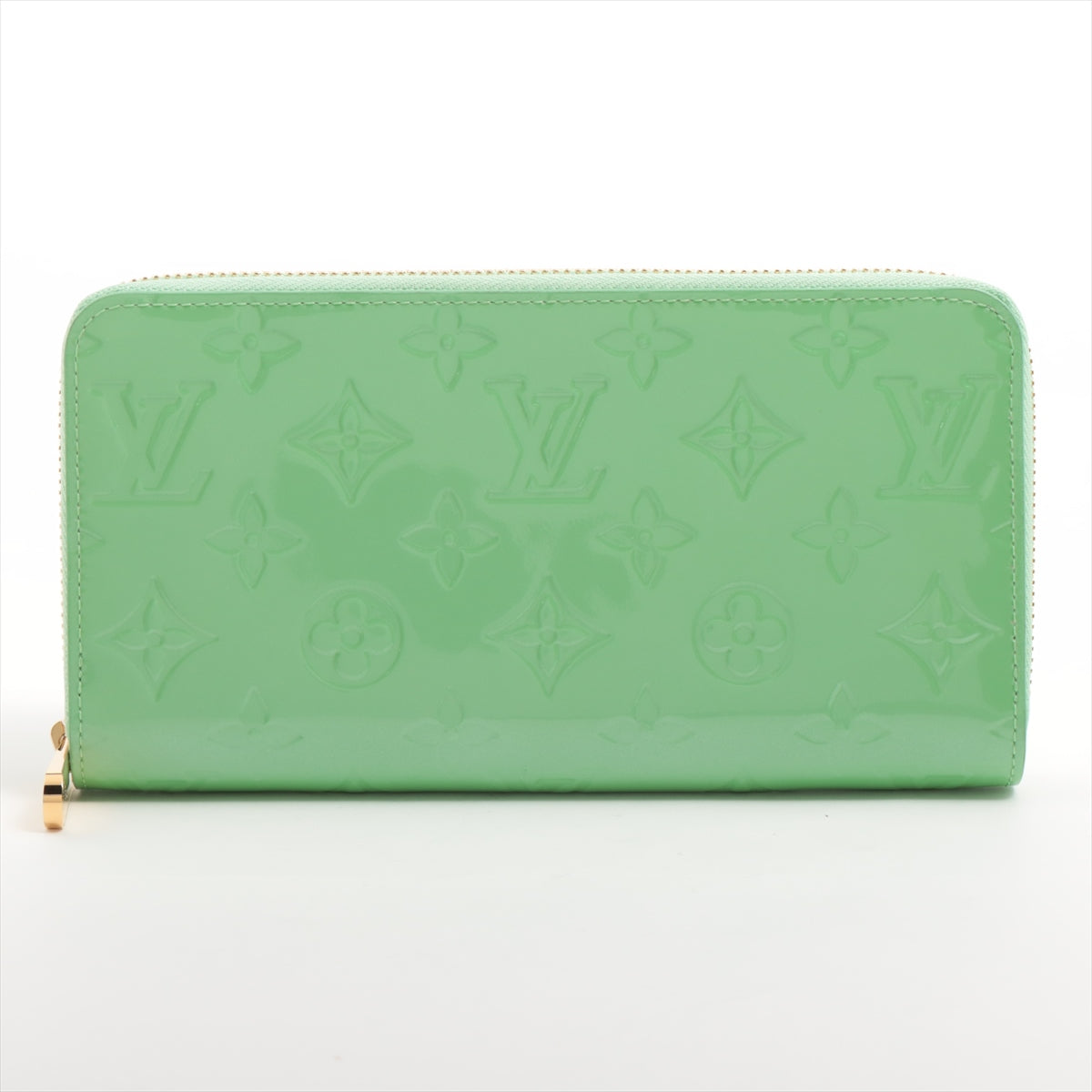 Louis Vuitton Vernis Zippy Wallet M82065 Green Round-Zip-Wallet