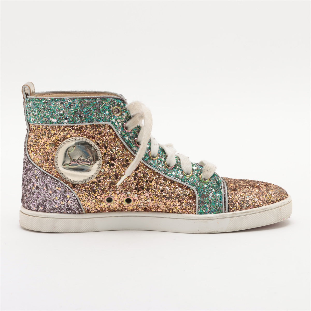 Christian Louboutin Glitter High-top Sneakers 37 Ladies' Multicolor