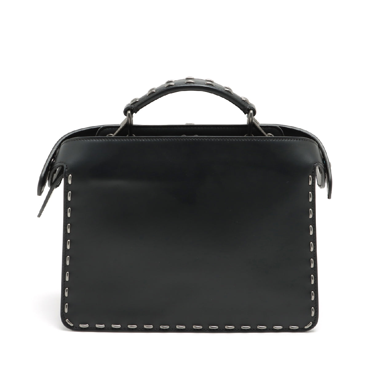 Fendi Peek-a-boo ICU Co., Ltd. small Leather 2way handbag Black 7VA530