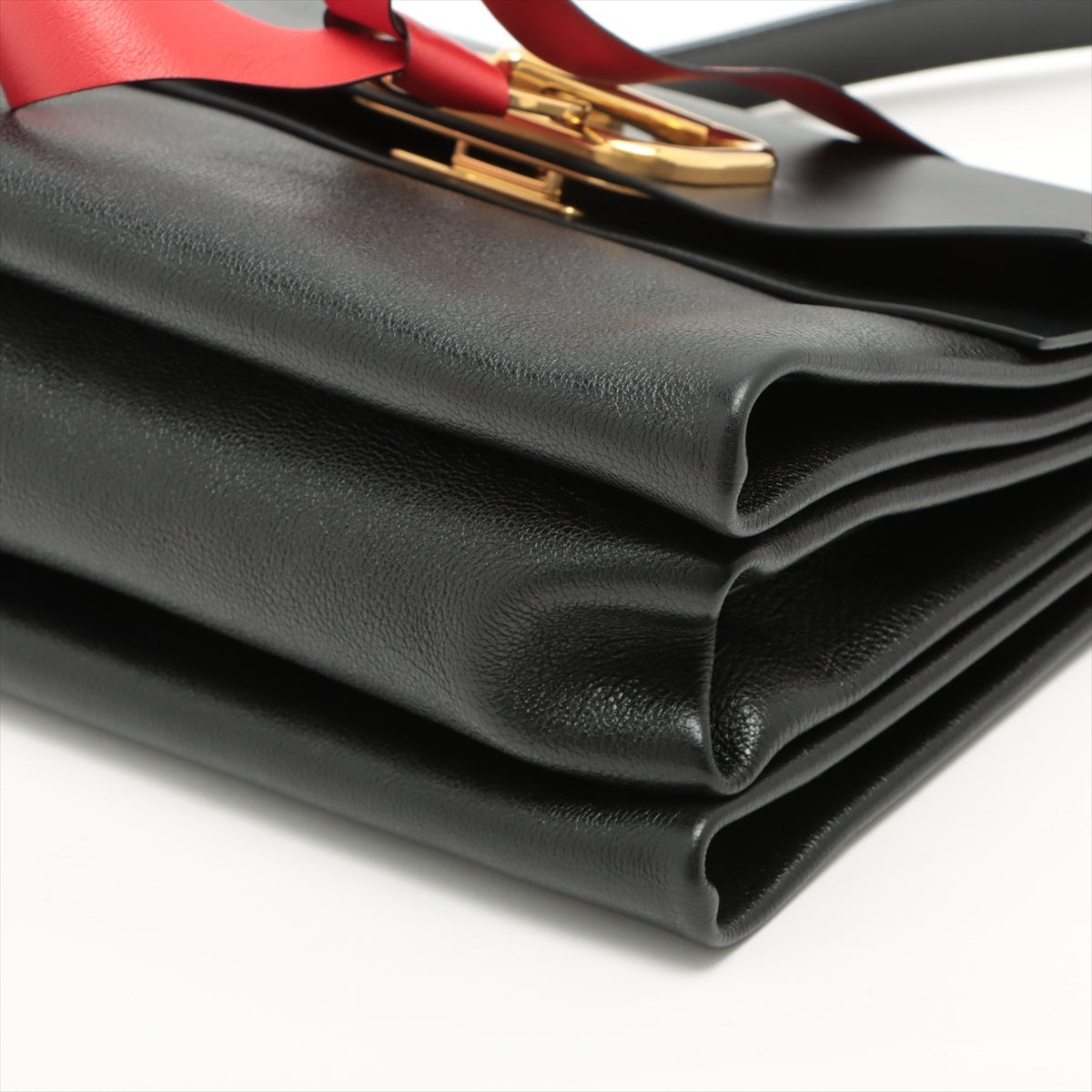 Valentino Garavani V Sling Leather Shoulder bag Black