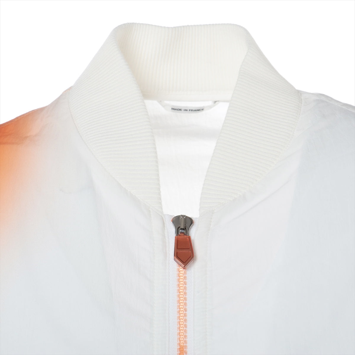 Hermès 23SS Cotton & nylon Blouson 50 Men's White x orange  Gradation