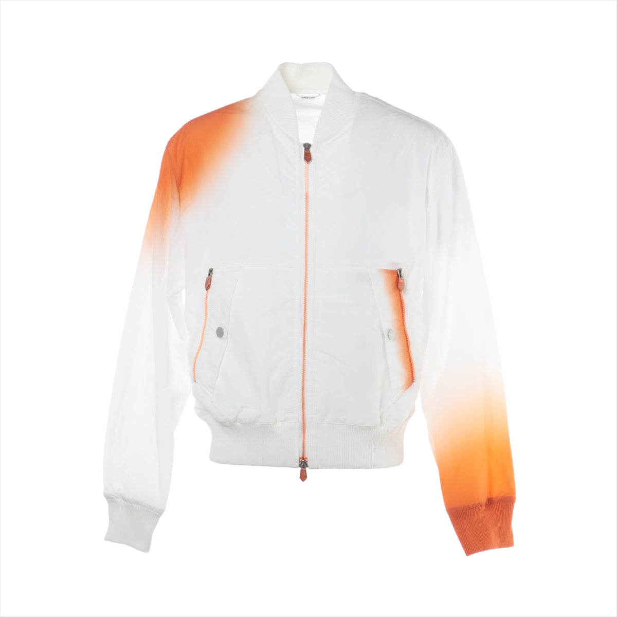Hermès 23SS Cotton & nylon Blouson 50 Men's White x orange  Gradation