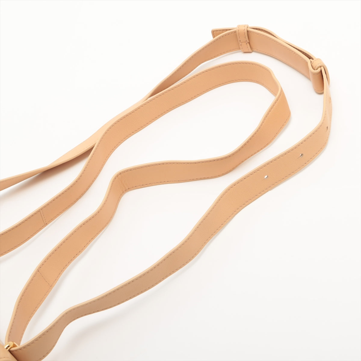 Bottega Veneta clips Leather Shoulder bag Beige