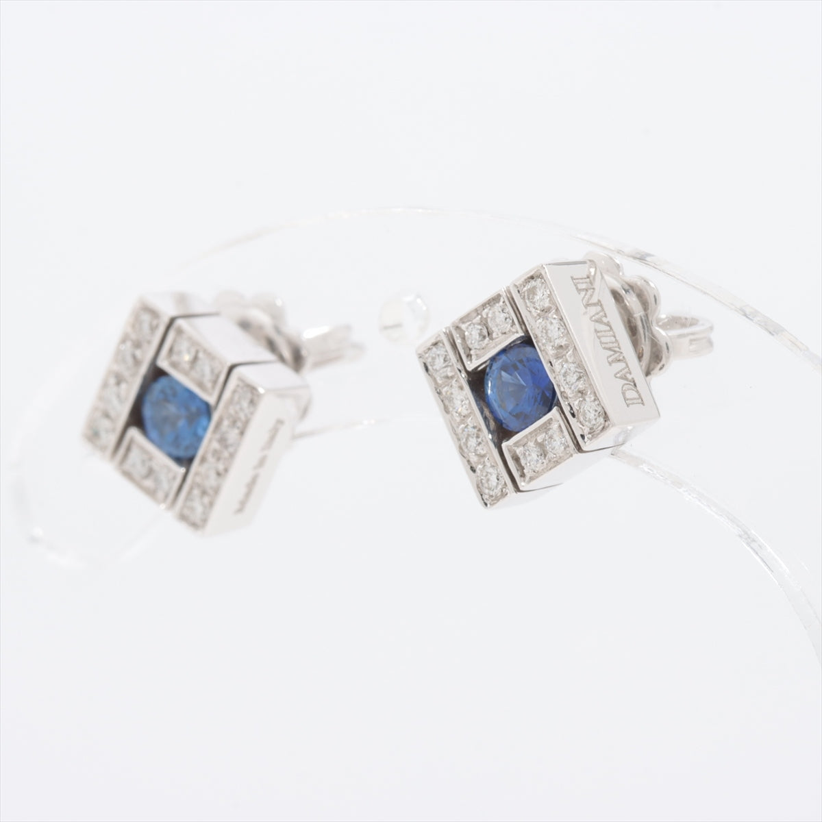 Damiani Belle Époque Sapphire diamond Piercing jewelry 750(WG) 4.8g 20019091
