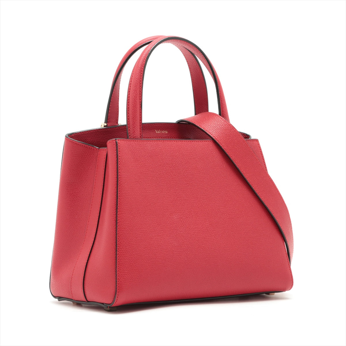 Valextra Triennale Leather 2way handbag Red