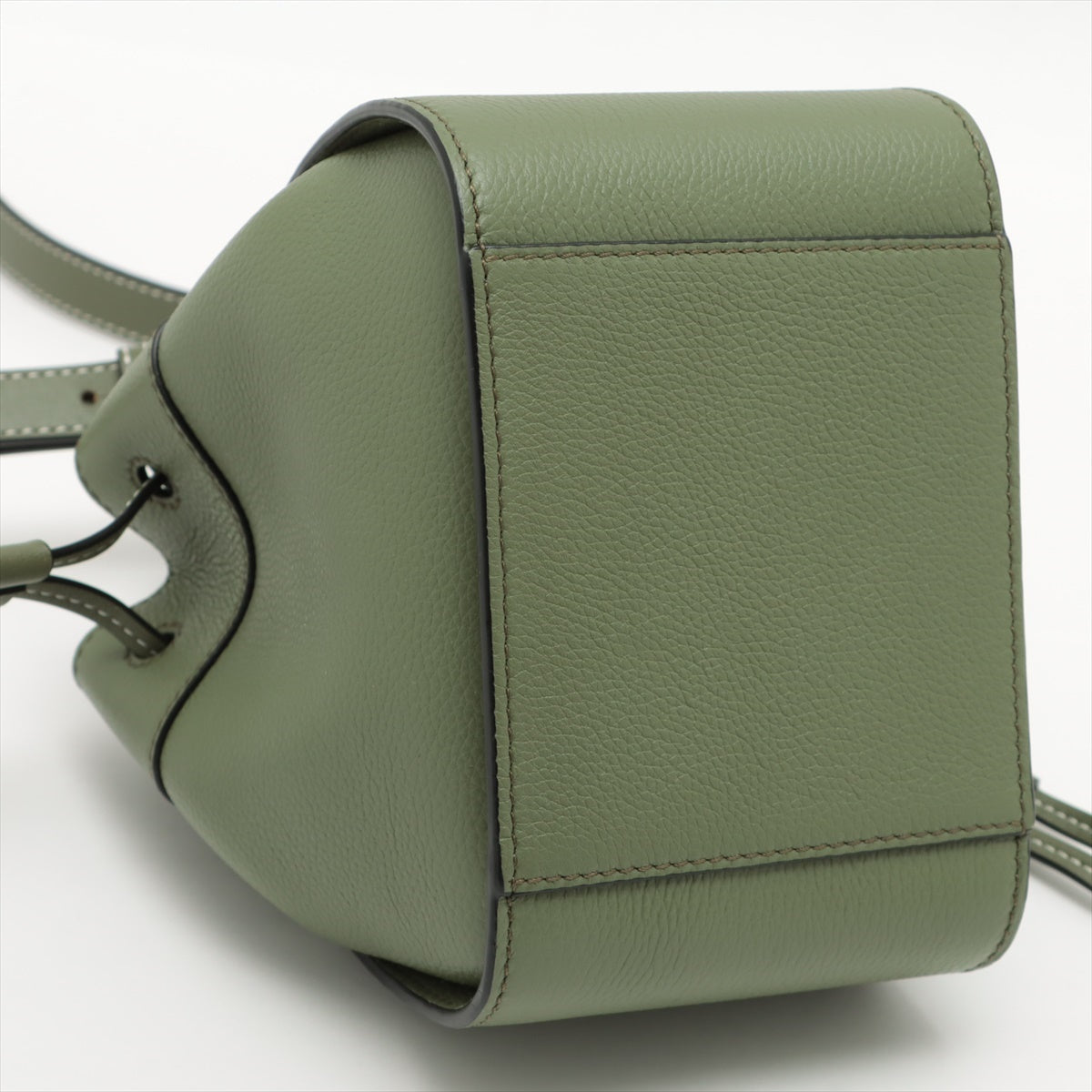 Loewe Hammock Drawstring mini Leather 2way handbag Green