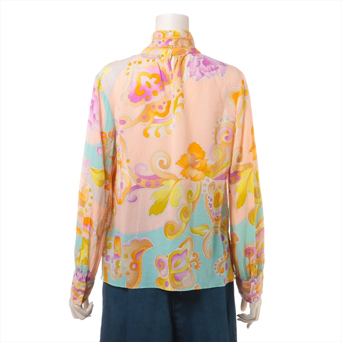 LEONARD Silk Blouse 13R Ladies' Multicolor  0395414