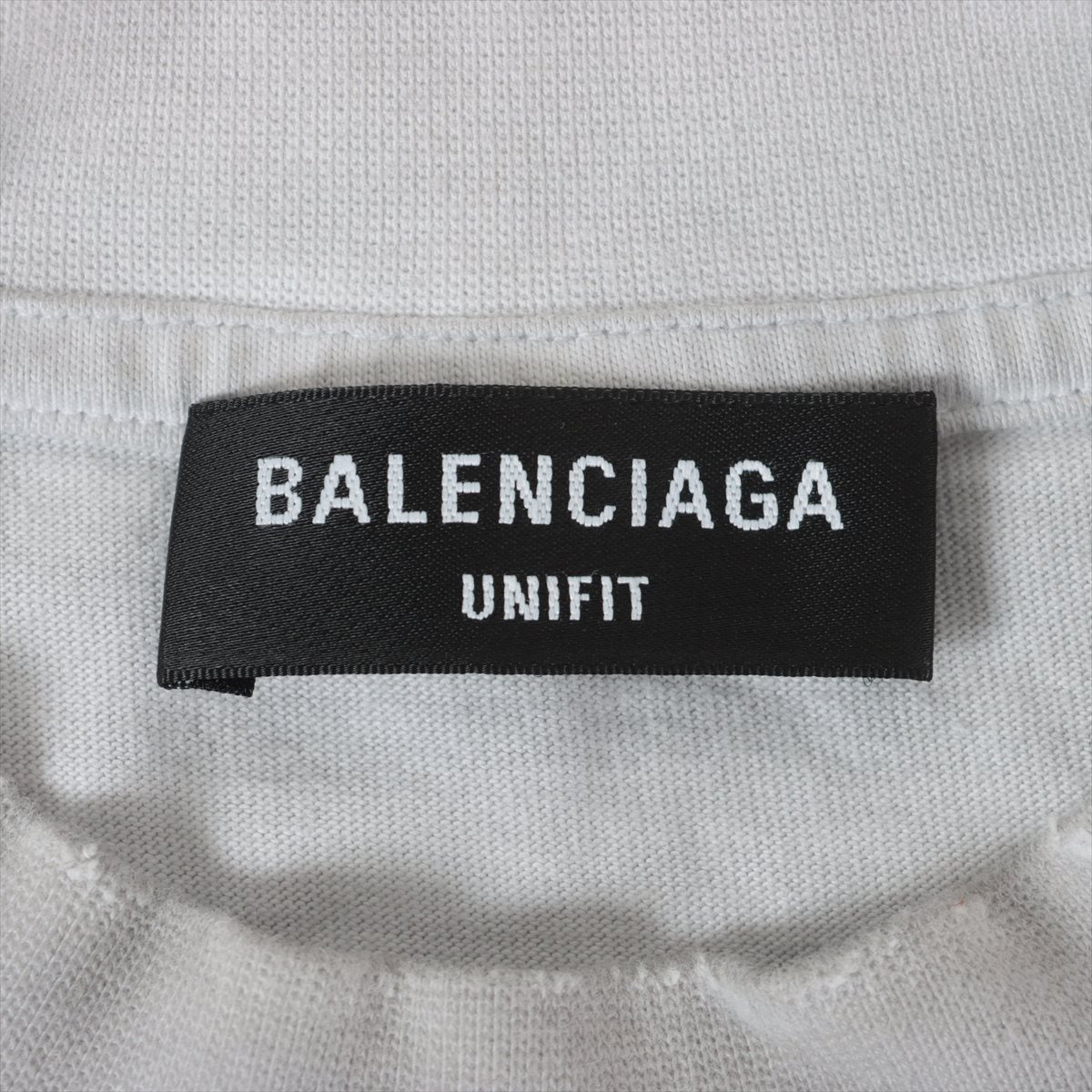 Balenciaga 21 years Cotton T-shirt L Men's Grey  694576 Damage processing