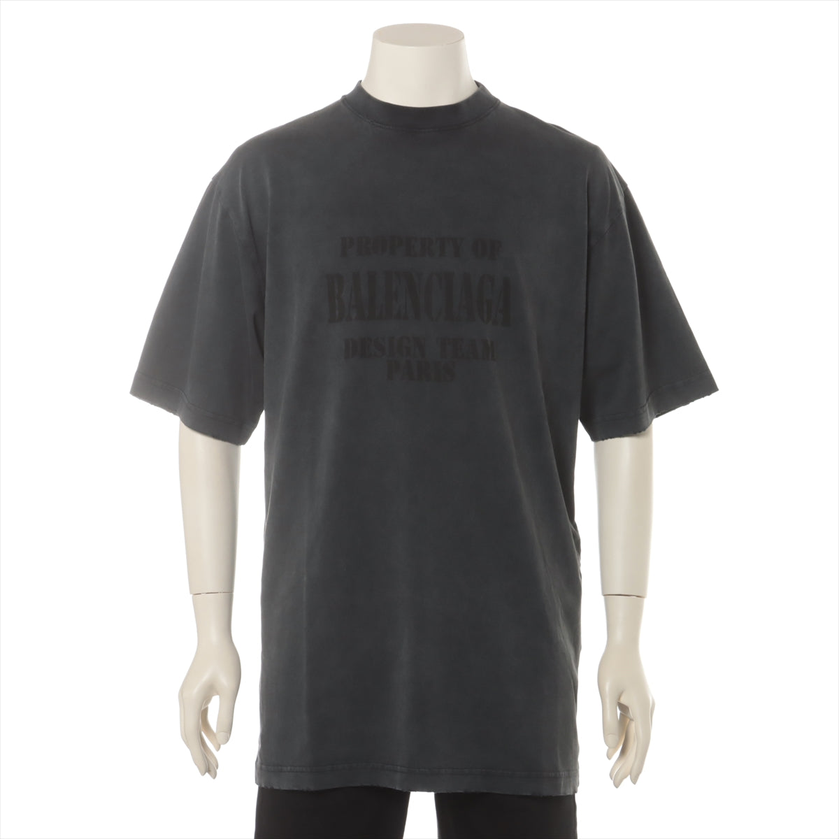 Balenciaga 22 years Cotton T-shirt XXS Men's Grey  641675 Crash processing