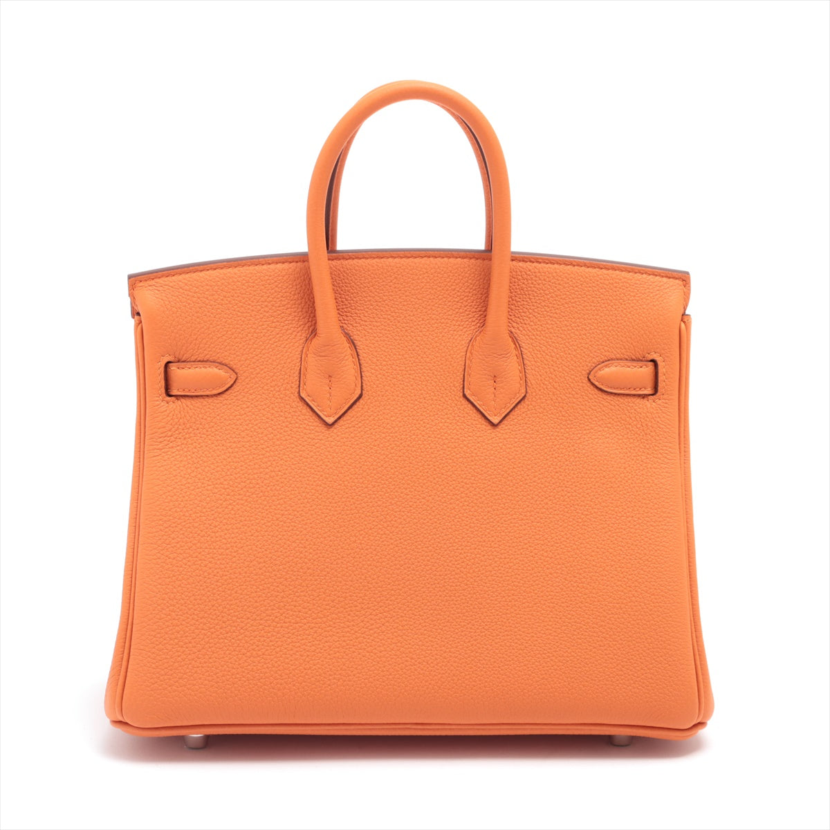 Hermès Birkin 25 Togo Orange Silver Metal fittings B: 2023
