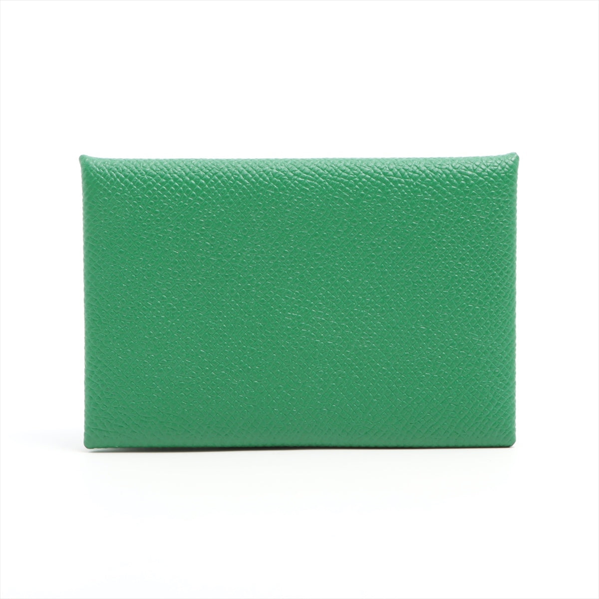 Hermès Calvi Veau Epsom Card Case Green Silver Metal fittings Z: 2021