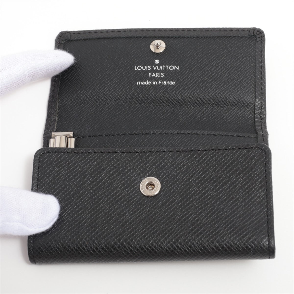 Louis Vuitton Taiga Multiclés 6 M30500 Noir Key Case responsive RFID