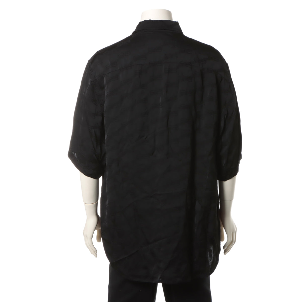 Balenciaga 23SS Rayon Shirt 37 Men's Black  681813 homewear