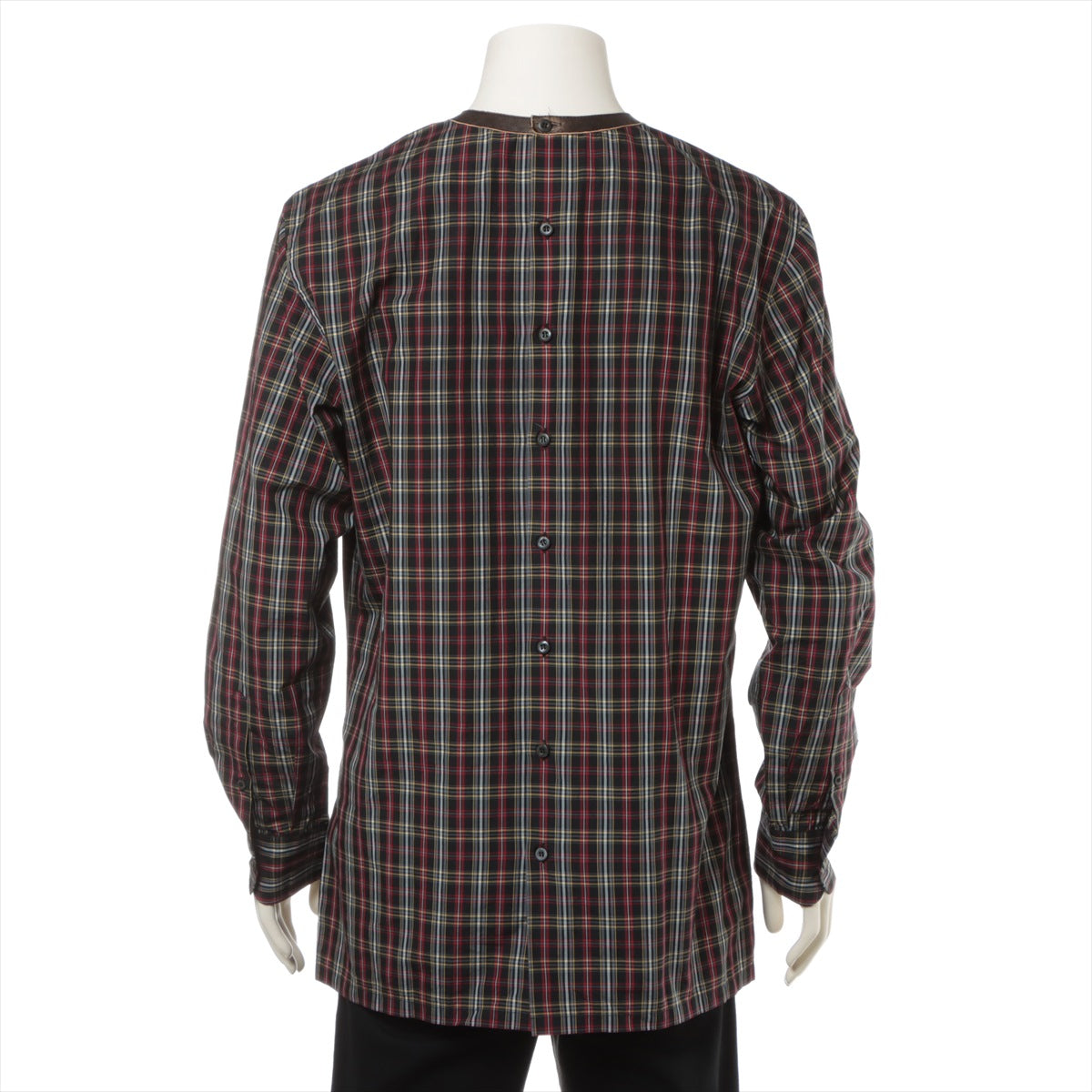 Prada 23SS Cotton & Peather Shirt M Men's Multicolor  UCN500