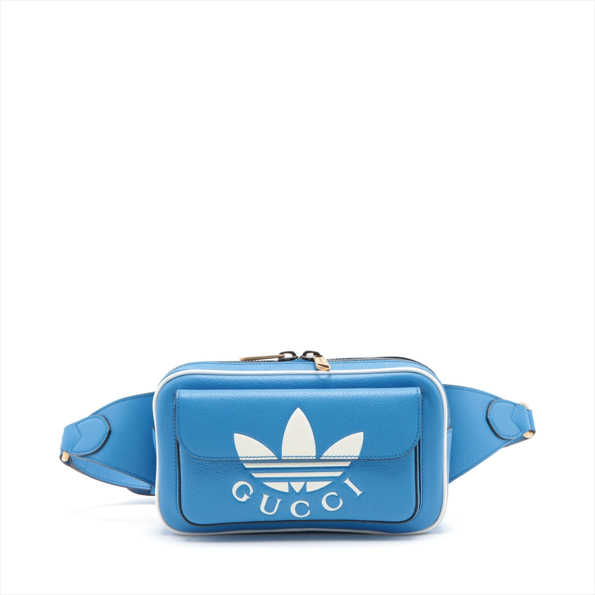 Gucci x adidas Leather Sling backpack Blue 722141