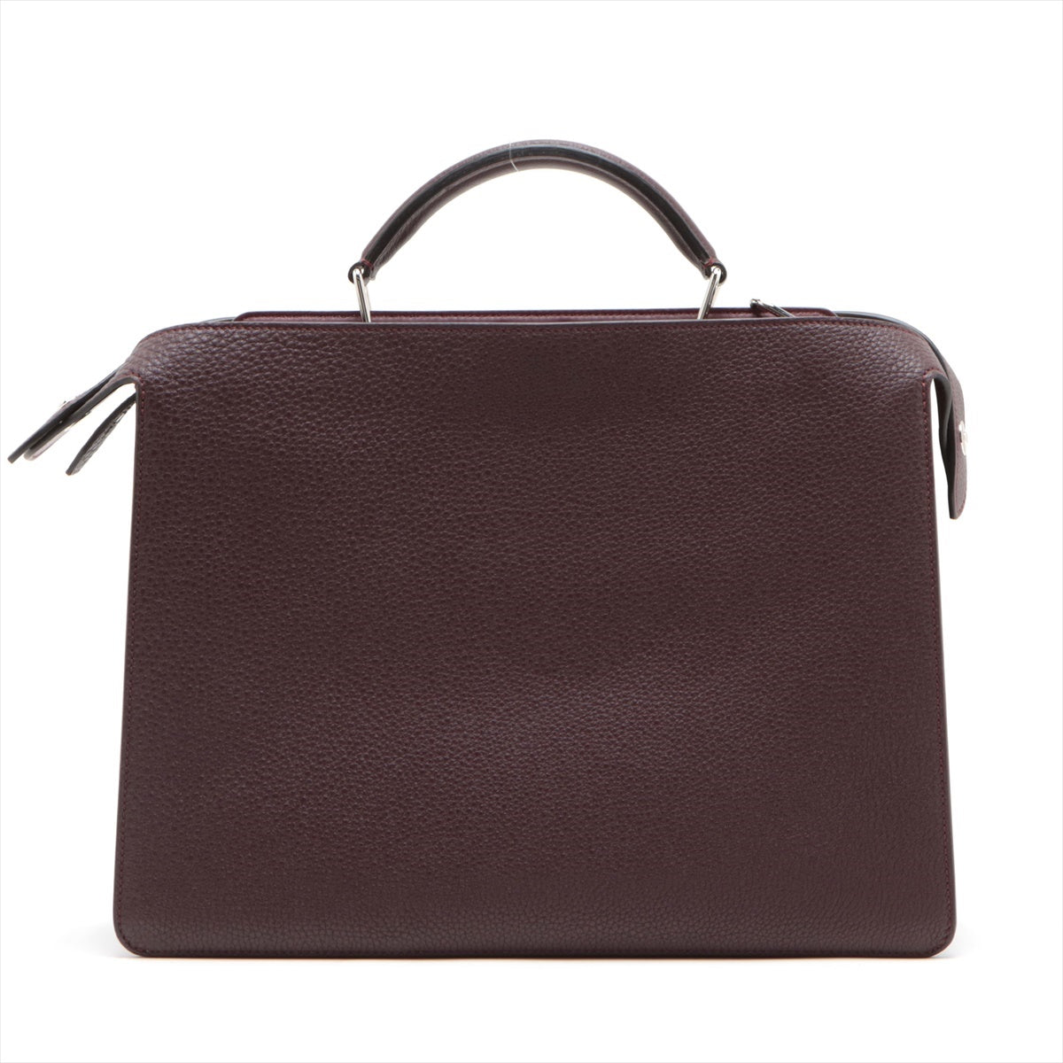 Fendi Peek-a-boo ICU Co., Ltd. Medium Leather 2way handbag Wine red 7VA529