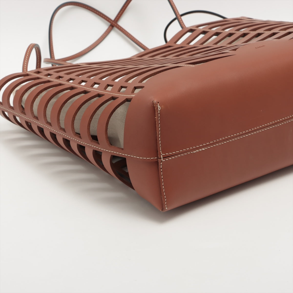 Chloe Kayan Medium Leather Tote bag Brown