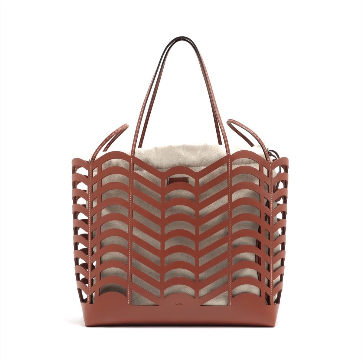 Chloe Kayan Medium Leather Tote bag Brown