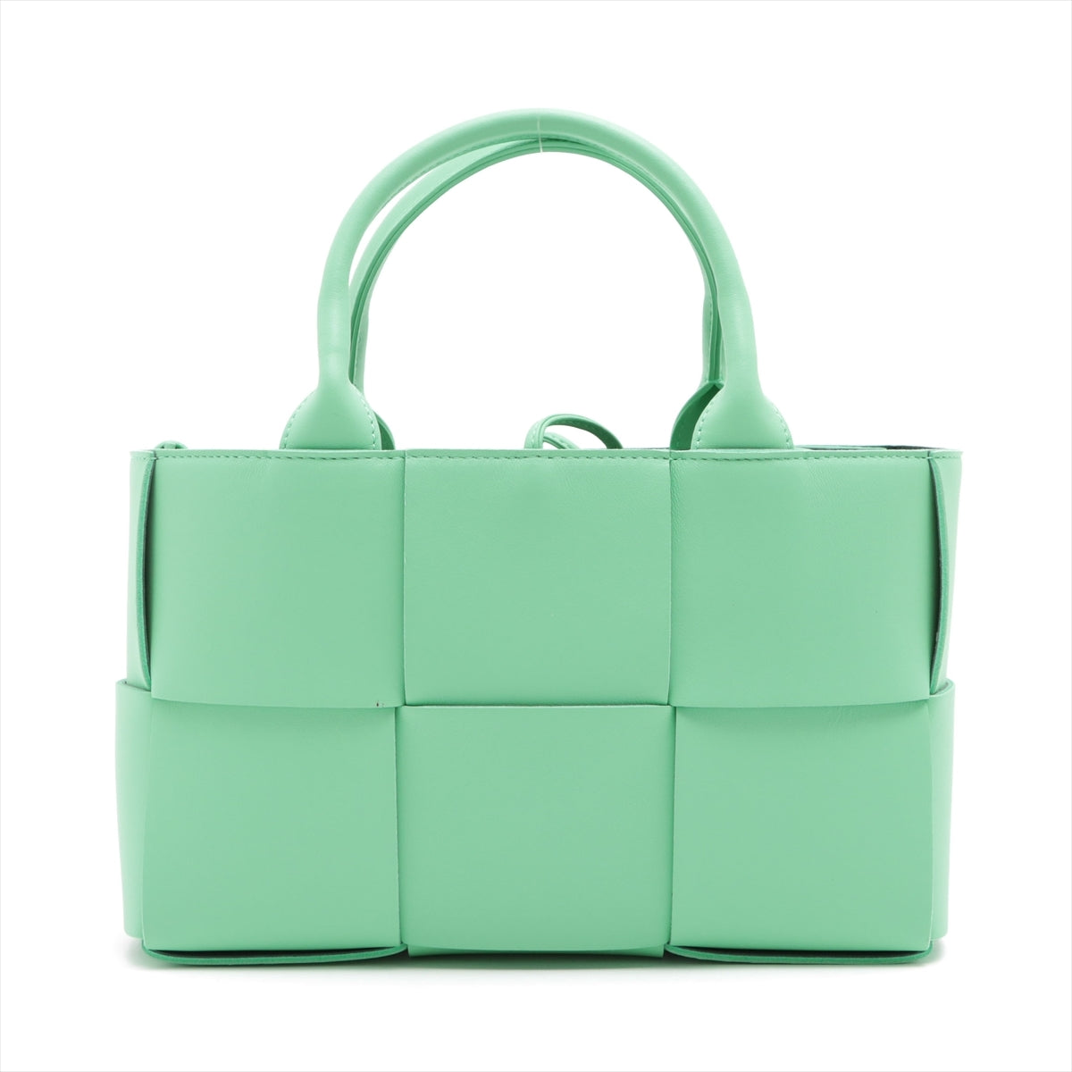 Bottega Veneta maxi intrecciato Mini Arco Leather 2way handbag Green