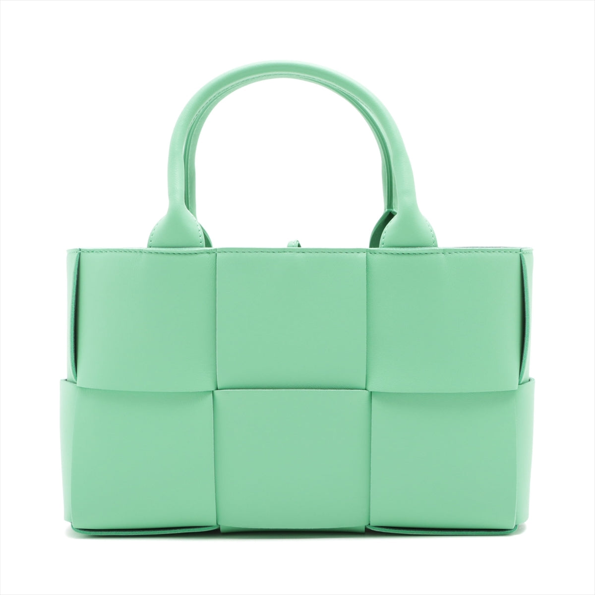 Bottega Veneta maxi intrecciato Mini Arco Leather 2way handbag Green