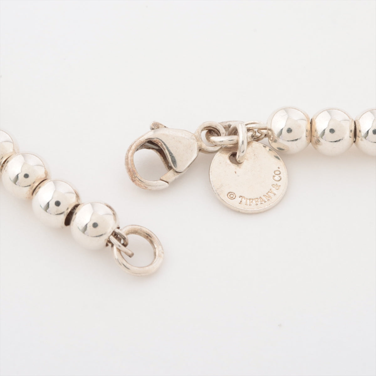 Tiffany Return To Tiffany Heart Tag Bracelet 925 4.9g Silver×Pink