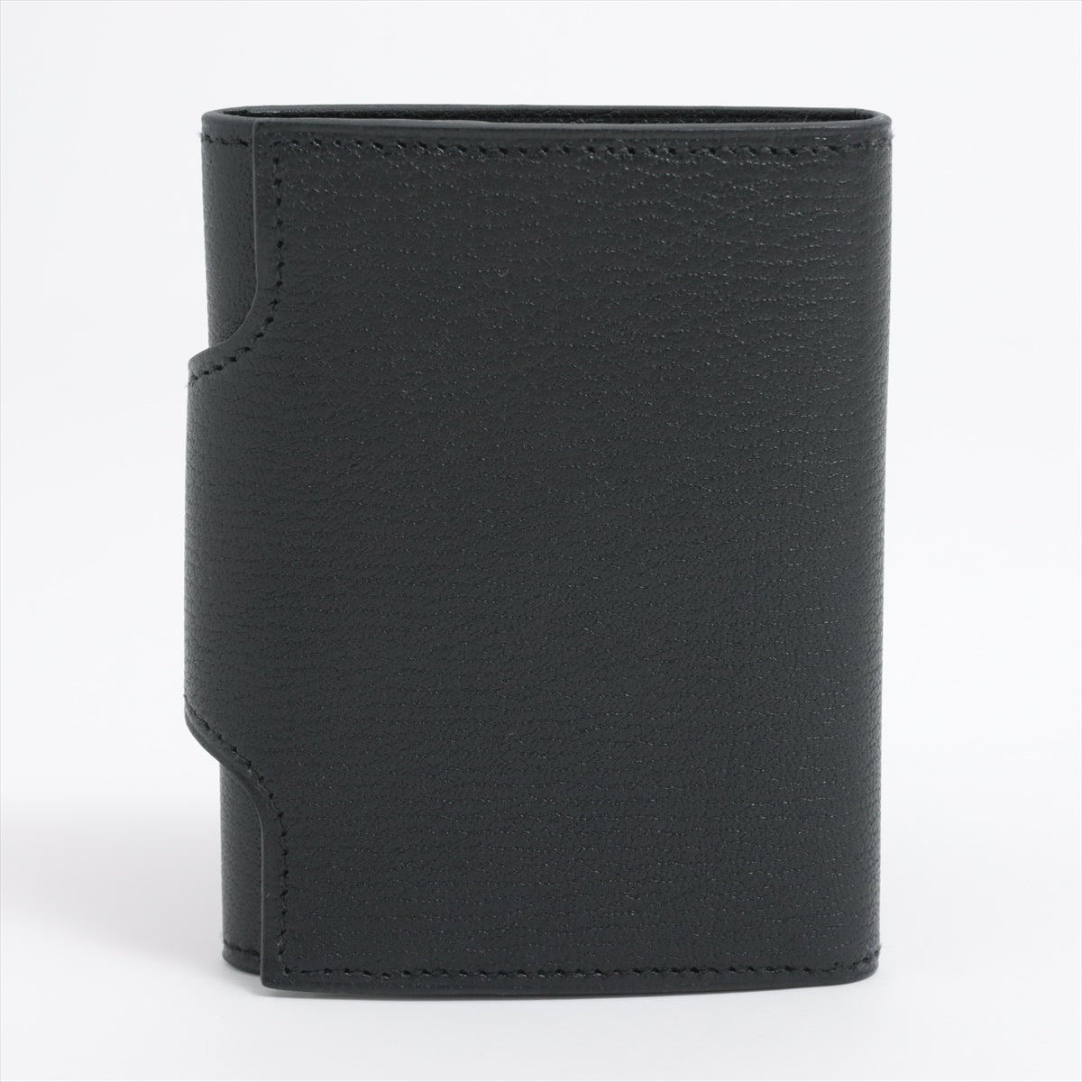 Hermès Ulysse Ever color Compact Wallet Black Silver Metal fittings B: 2023