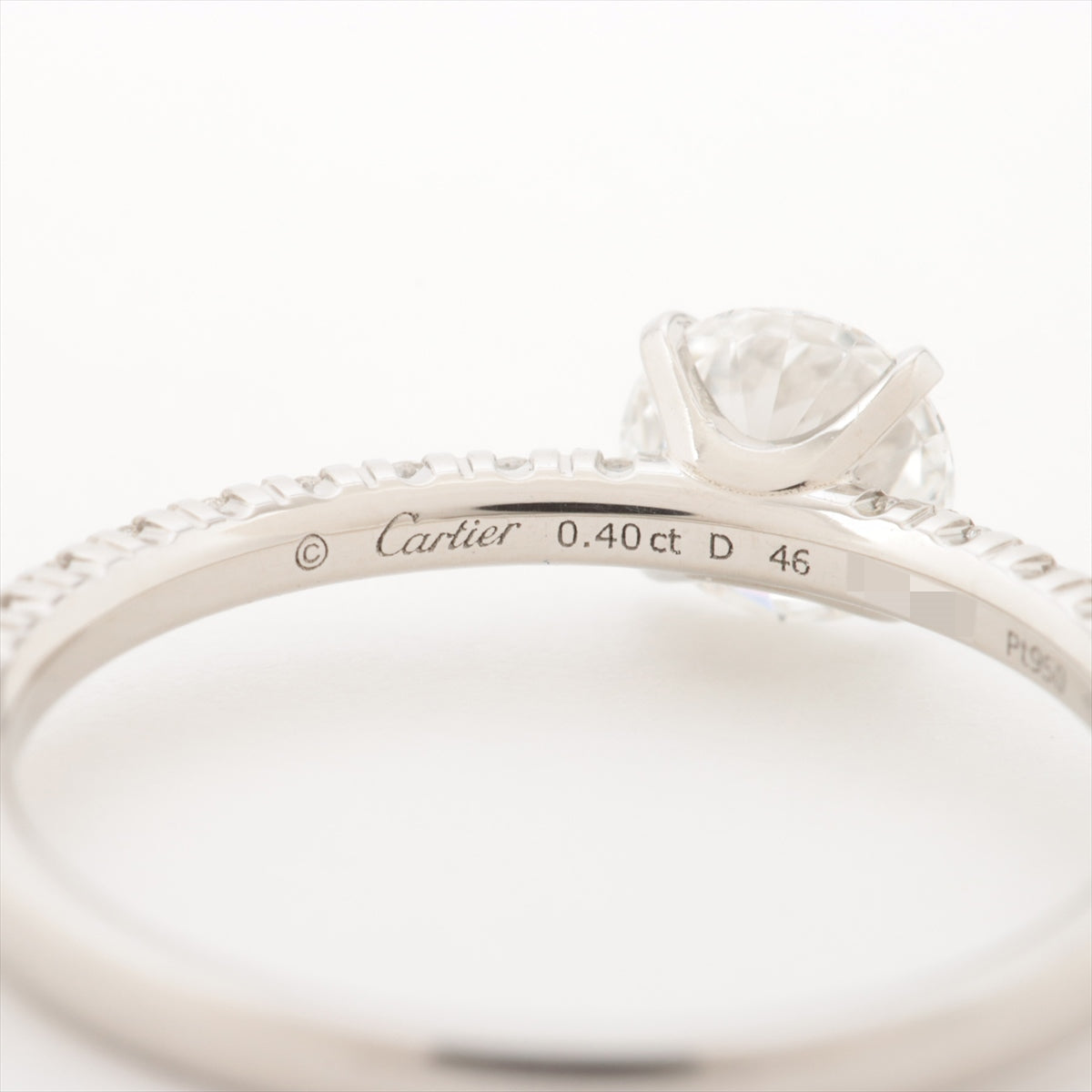 Cartier Etincelle De Cartier Heart Eternity diamond rings Pt950 1.6g 0.40 E VS1 3EX NONE 46 CRN4744646