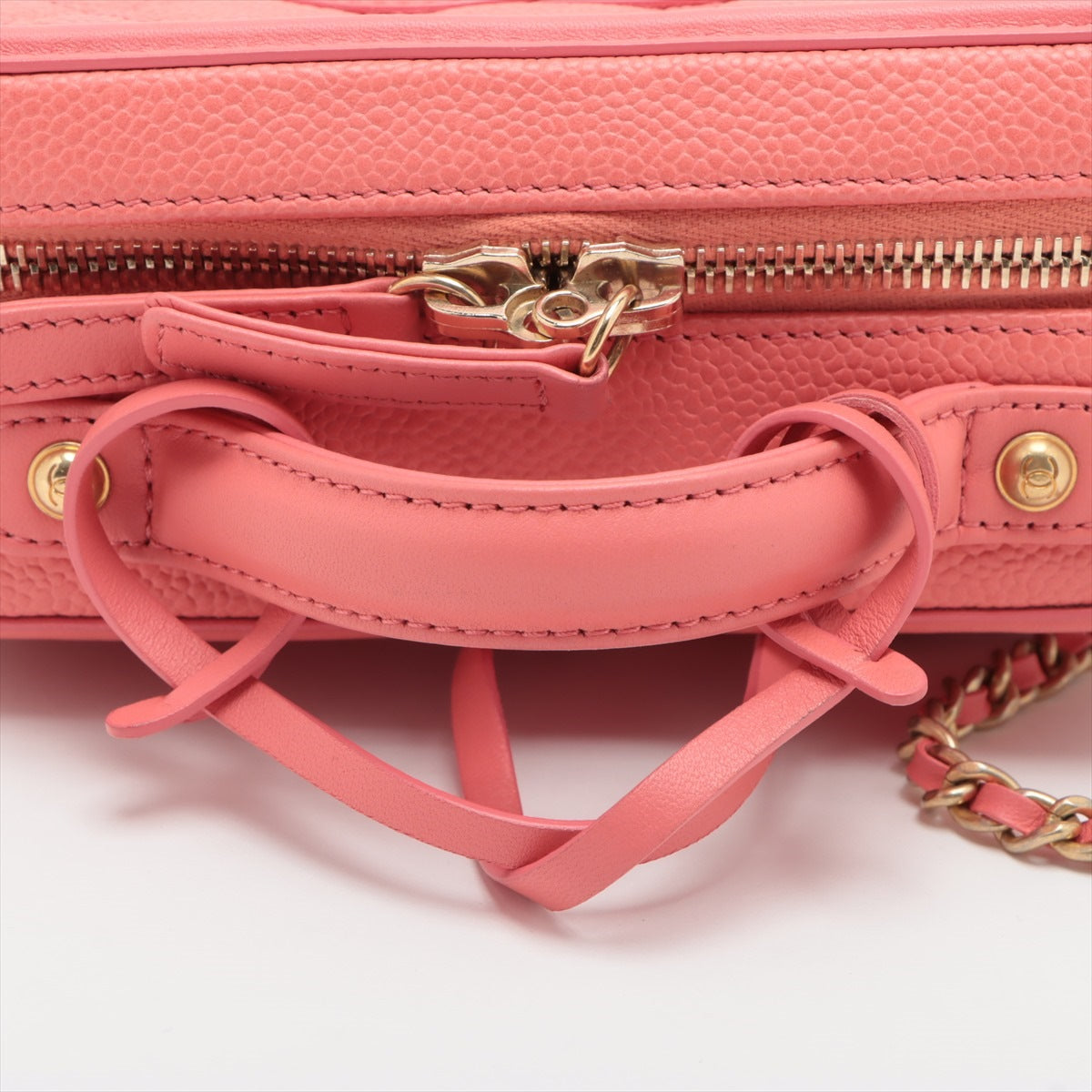 Chanel CC Filigree Caviarskin 2way handbag Pink Gold Metal fittings 24XXXXXX