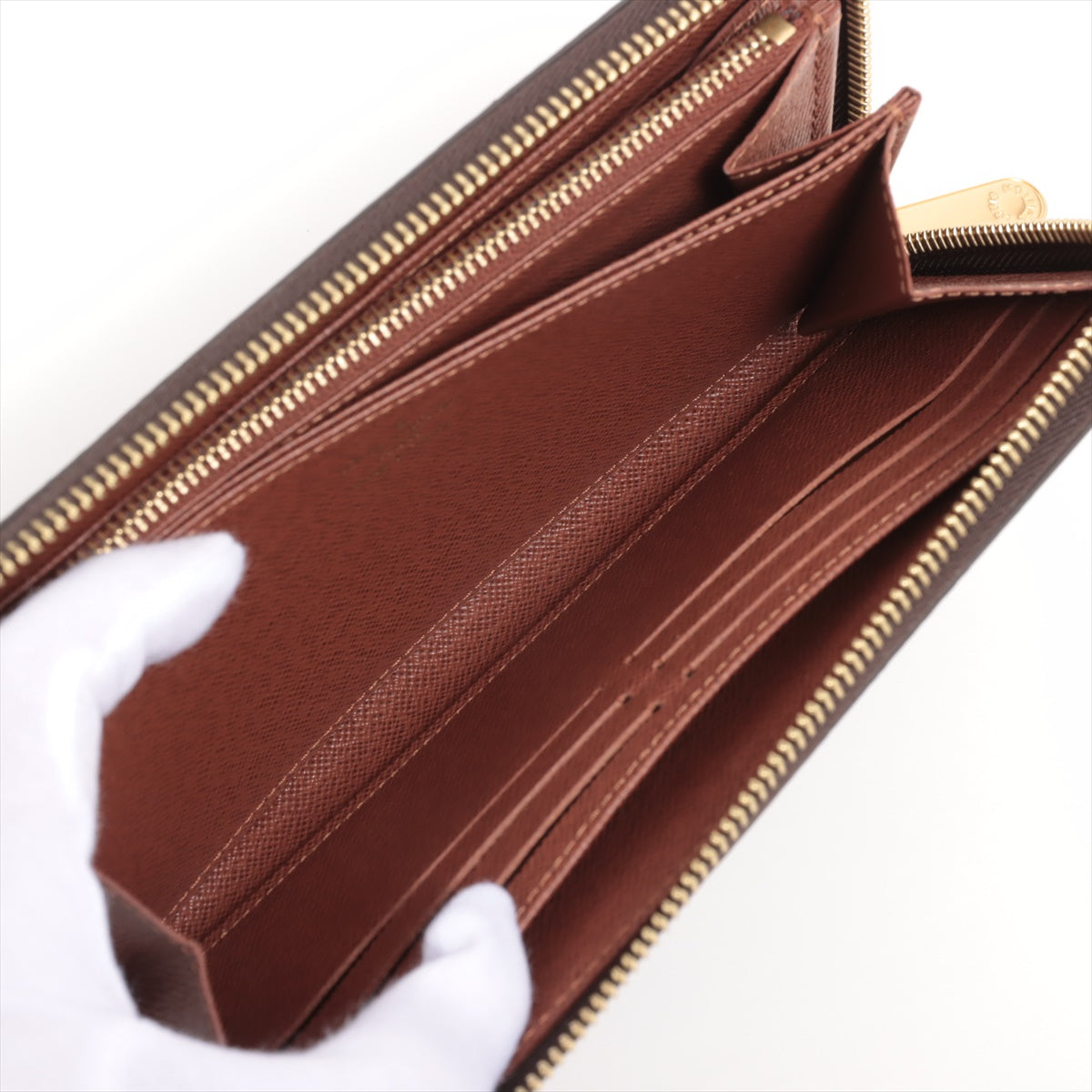 Louis Vuitton Monogram Zippy Wallet M42616 Brown Round-Zip-Wallet responsive RFID