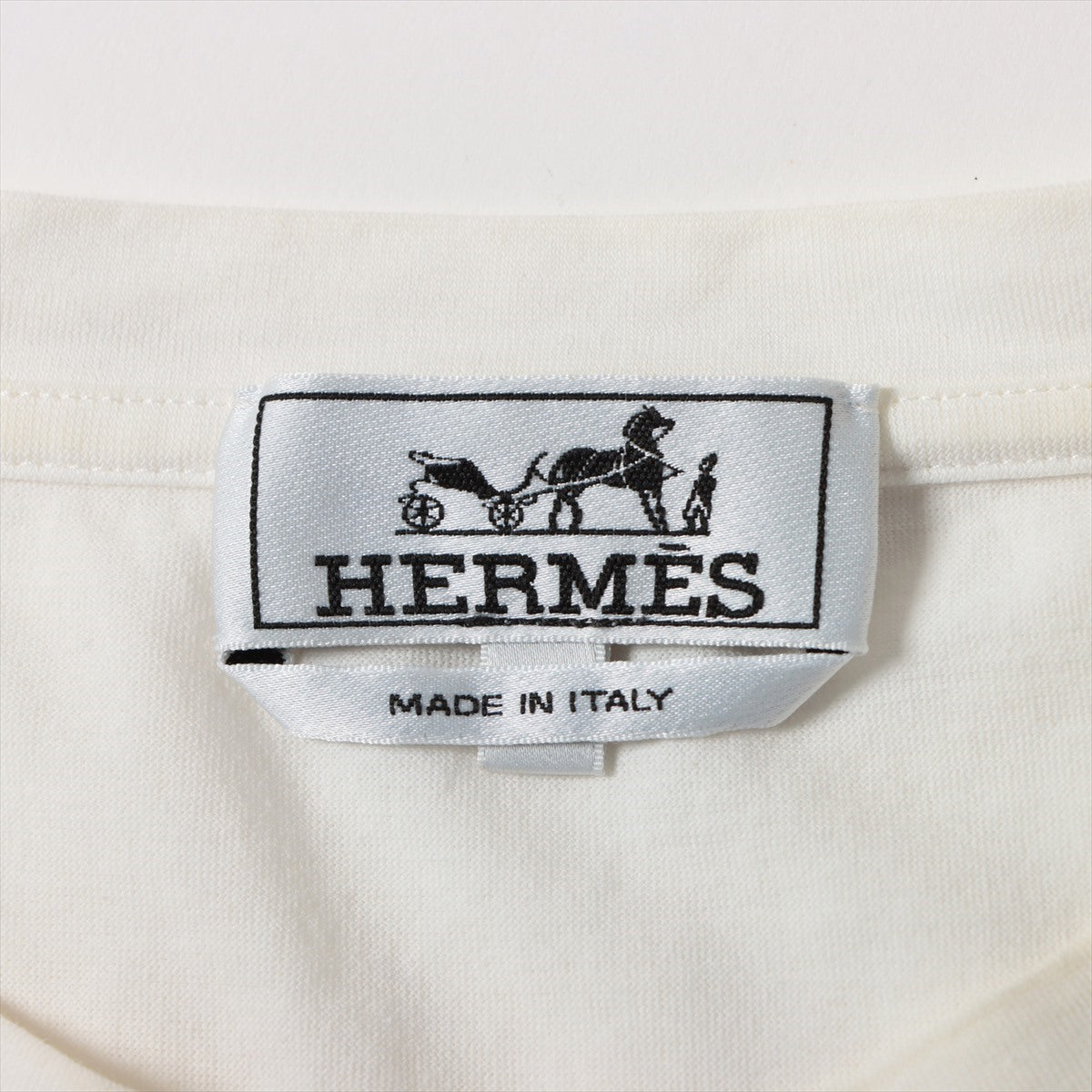 Hermès Cotton T-shirt XS Unisex White