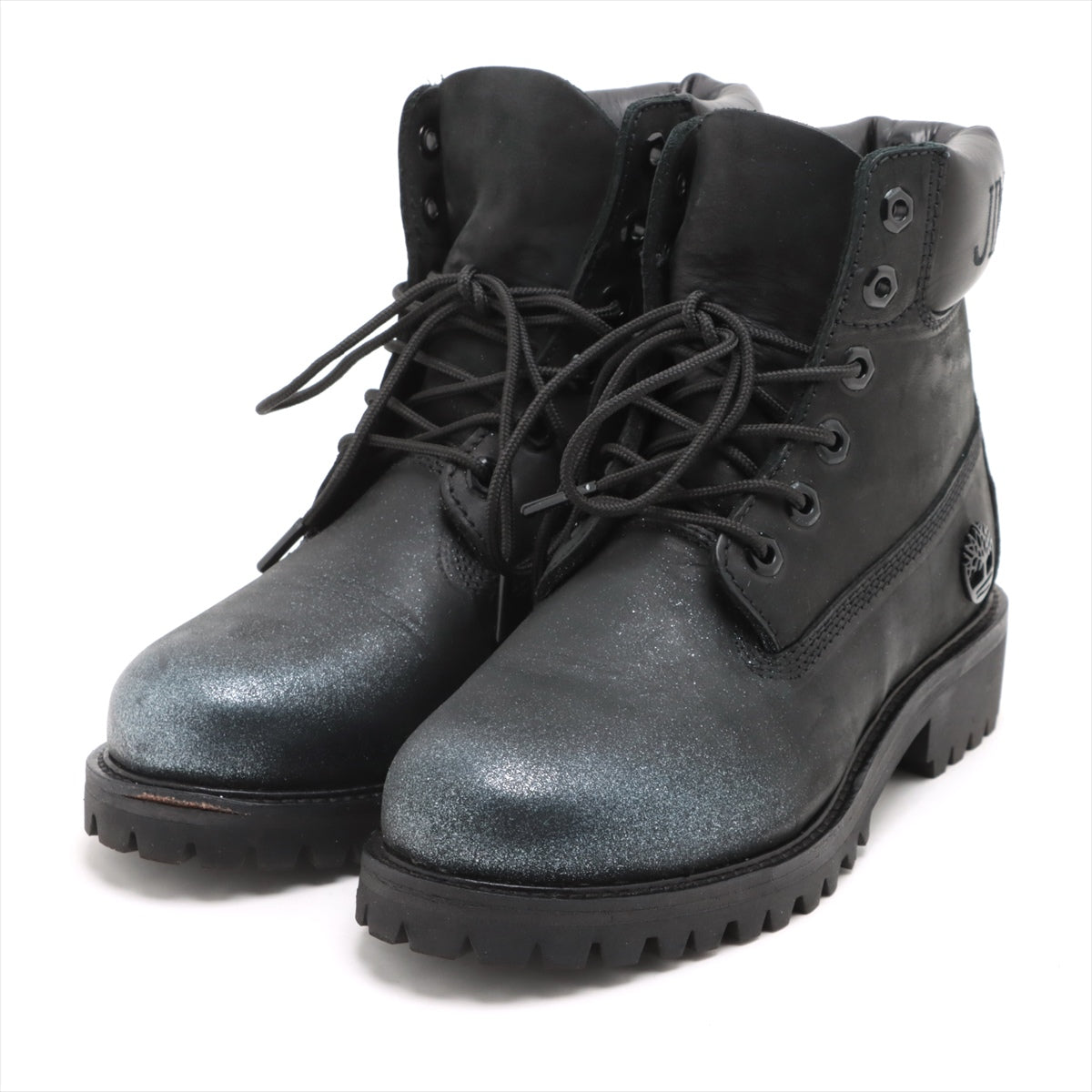 Jimmy Choo x Timberland Leather Short Boots 6 Ladies' Black premium high cut boots There is a box