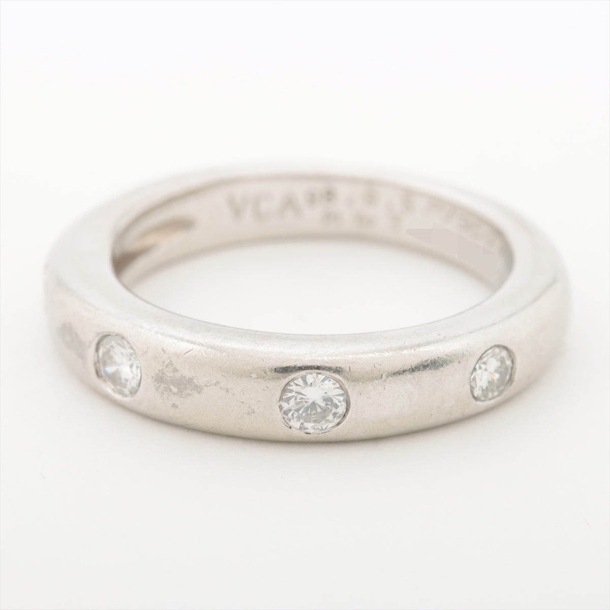 Van Cleef & Arpels New York Marriages 4P diamond Ring Pt950 6.5g