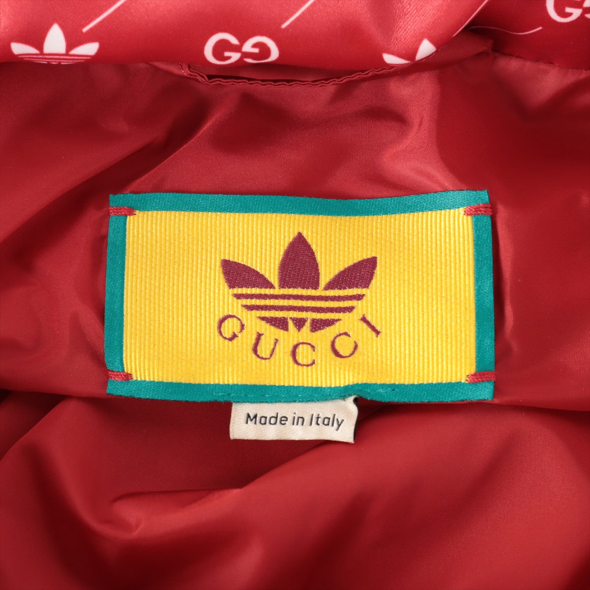 Gucci x adidas Polyester x nylon x acetate Nylon Jacket 46 Men's Multicolor  691429 Trefoil Can store hood