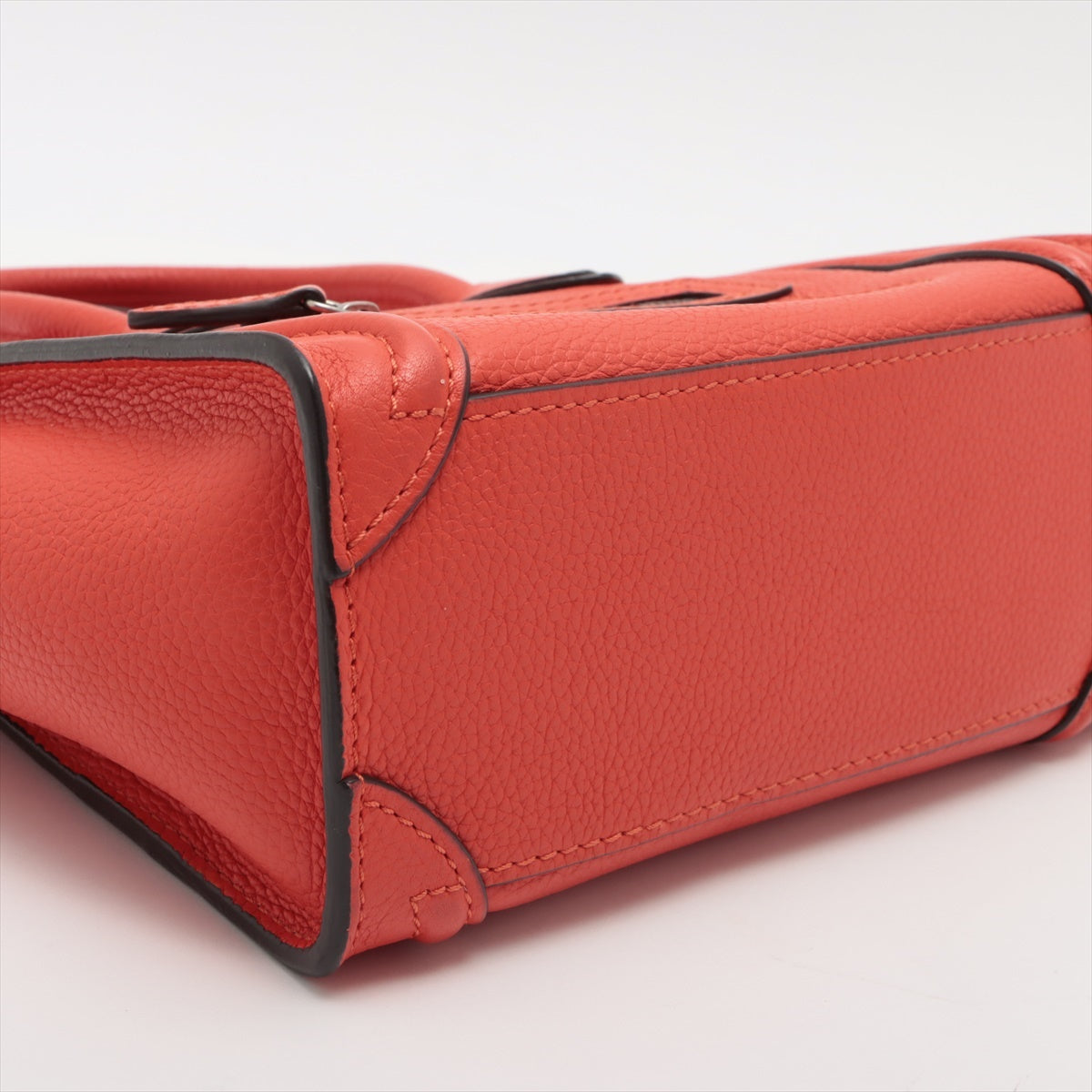 CELINE Luggage Nano shopper Leather 2way handbag Orange