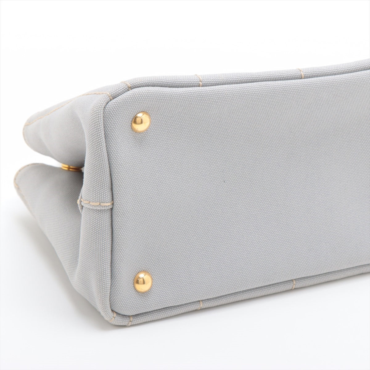 Prada Mini Canapa canvas 2way handbag Grey 1BG439