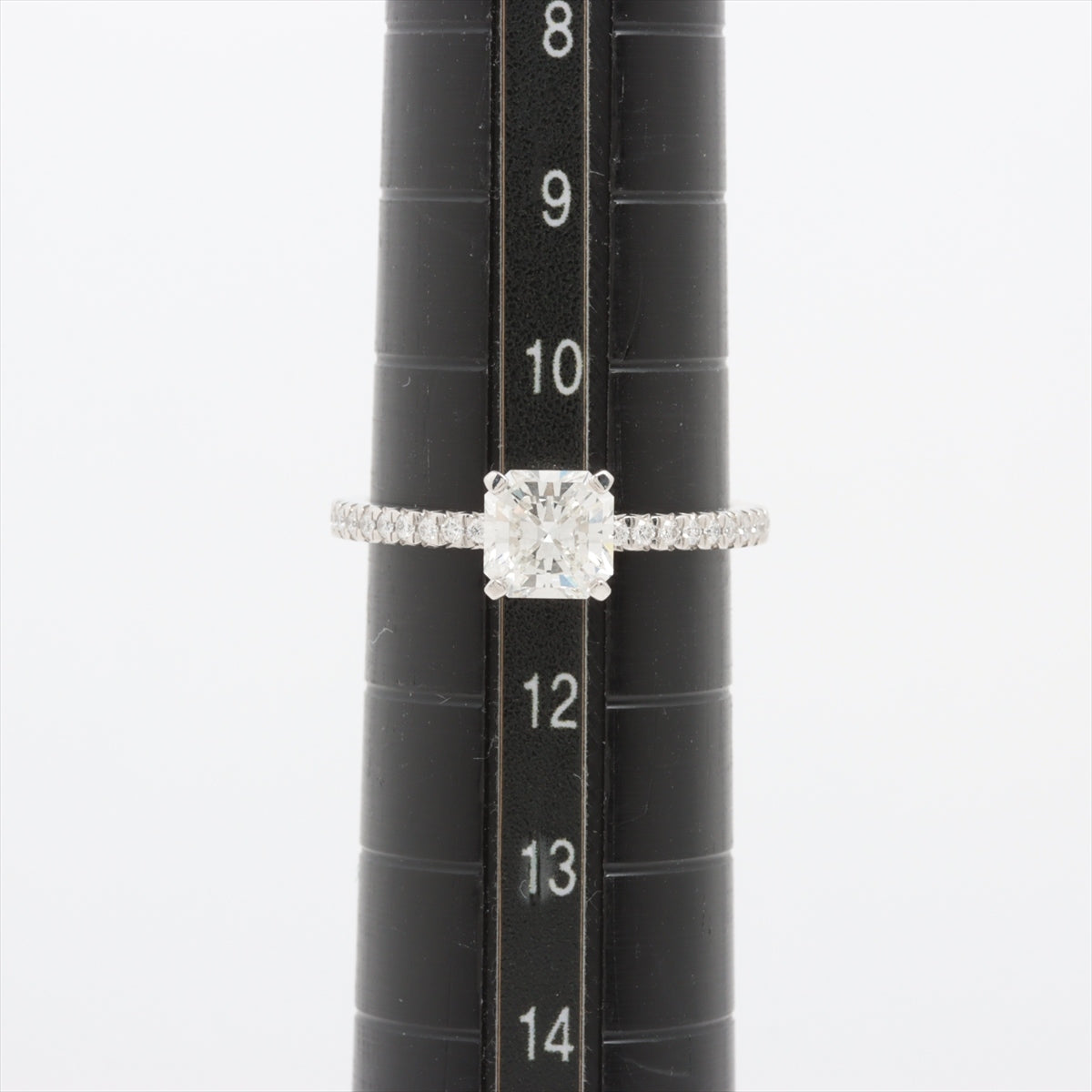 Tiffany TRUE Half Circle diamond rings Pt950 3.8g D0.85 d0.09
