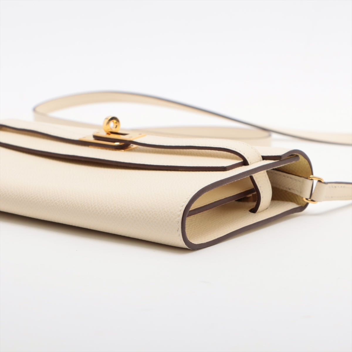 Hermès Kelly wallet to go Verso Veau Epsom Nata x Joan Poussin Gold Metal fittings Z: 2021