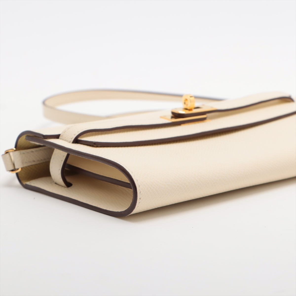 Hermès Kelly wallet to go Verso Veau Epsom Nata x Joan Poussin Gold Metal fittings Z: 2021