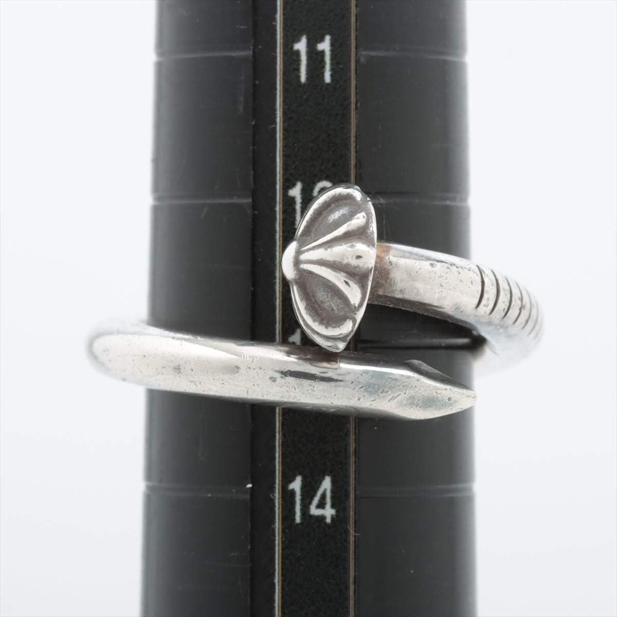 Chrome Hearts nail cross ball rings 925 6.8g