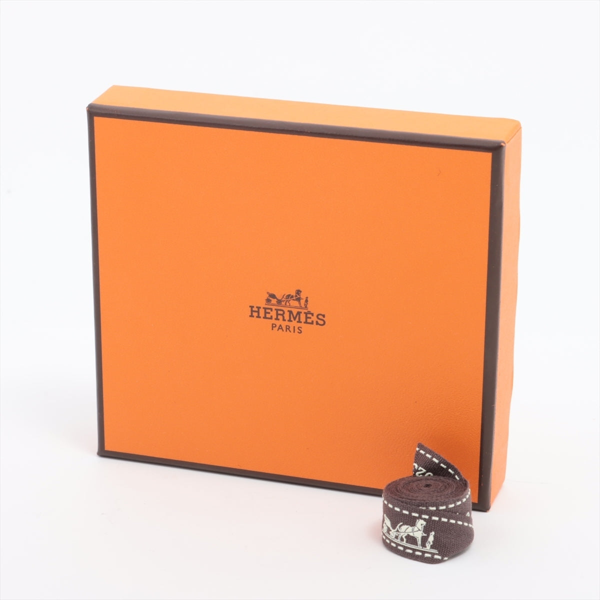 Hermès Azap Compact Silk Inn Ever color Coin case Brown Silver Metal fittings B: 2023